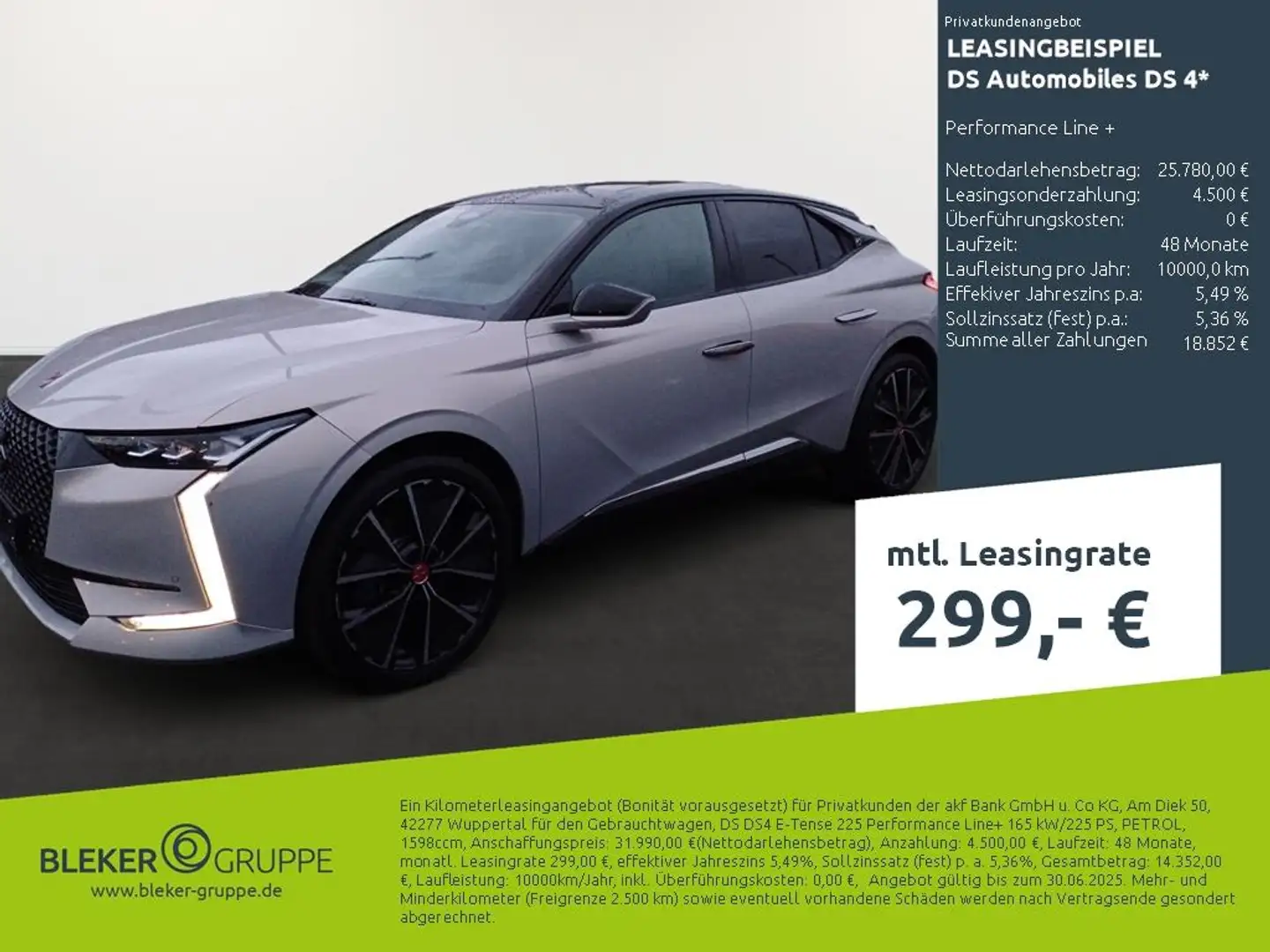 DS Automobiles DS 4 Performance Line + Argent - 2