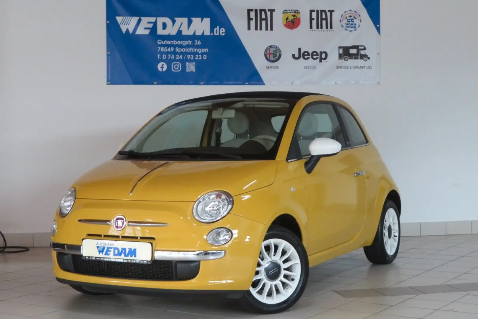 Fiat 500C 1.2 8V Happy Birthday Sole Gelb - 1