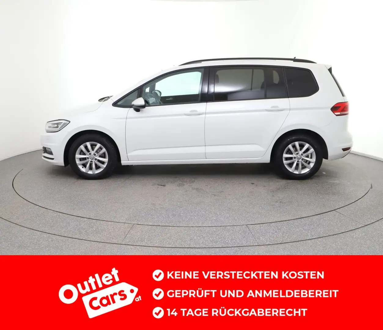Volkswagen Touran Comfortline TDI SCR DSG 5-Sitzer Weiß - 2