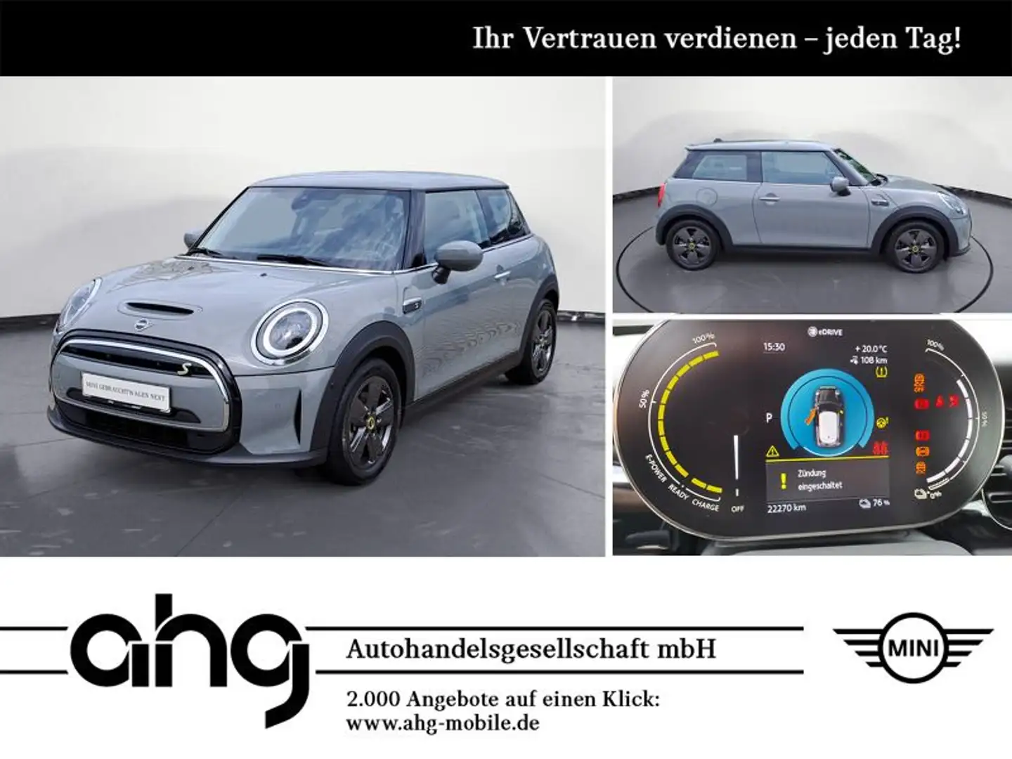 MINI Cooper E Cooper SE Essential Trim Klimaaut. Sportsitze Gris - 1