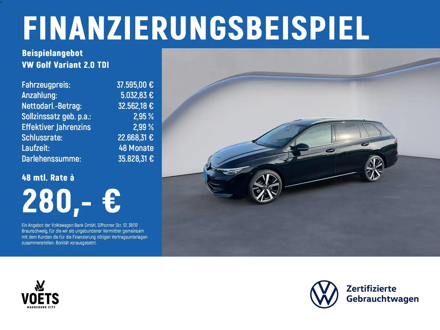Volkswagen Golf Variant 2.0 TDI Style DSG+KAM+HEAD-UP+IQ-LIGHT+NAVI Noir - 2