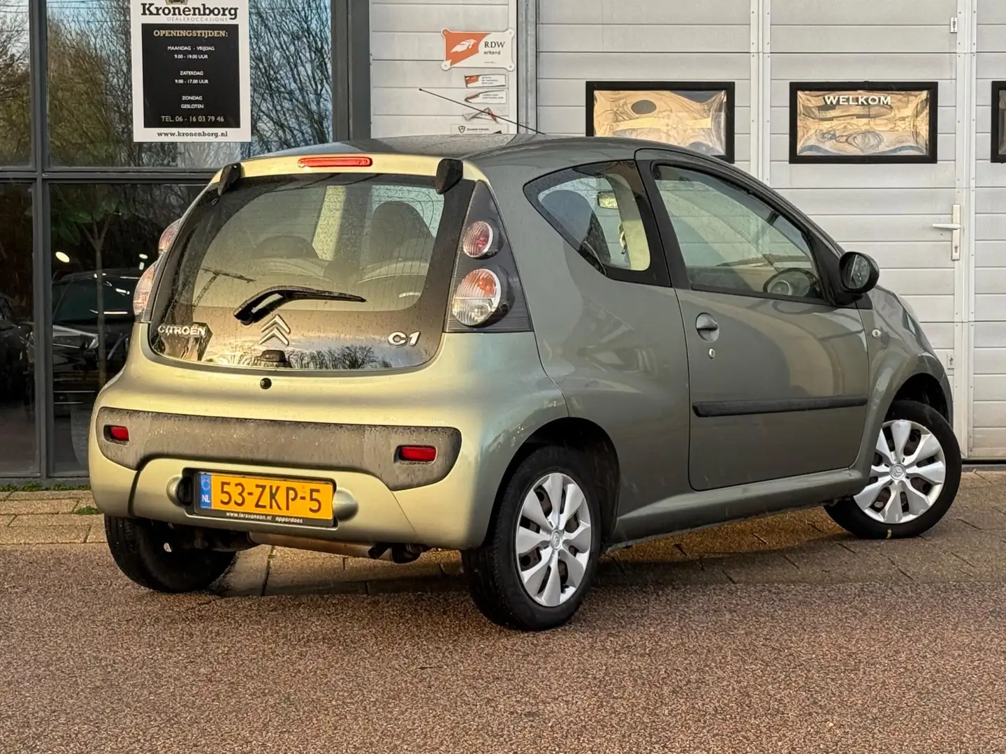 Citroen C1 1.0-12V Ambiance, NAP, AIRCO Grün - 2