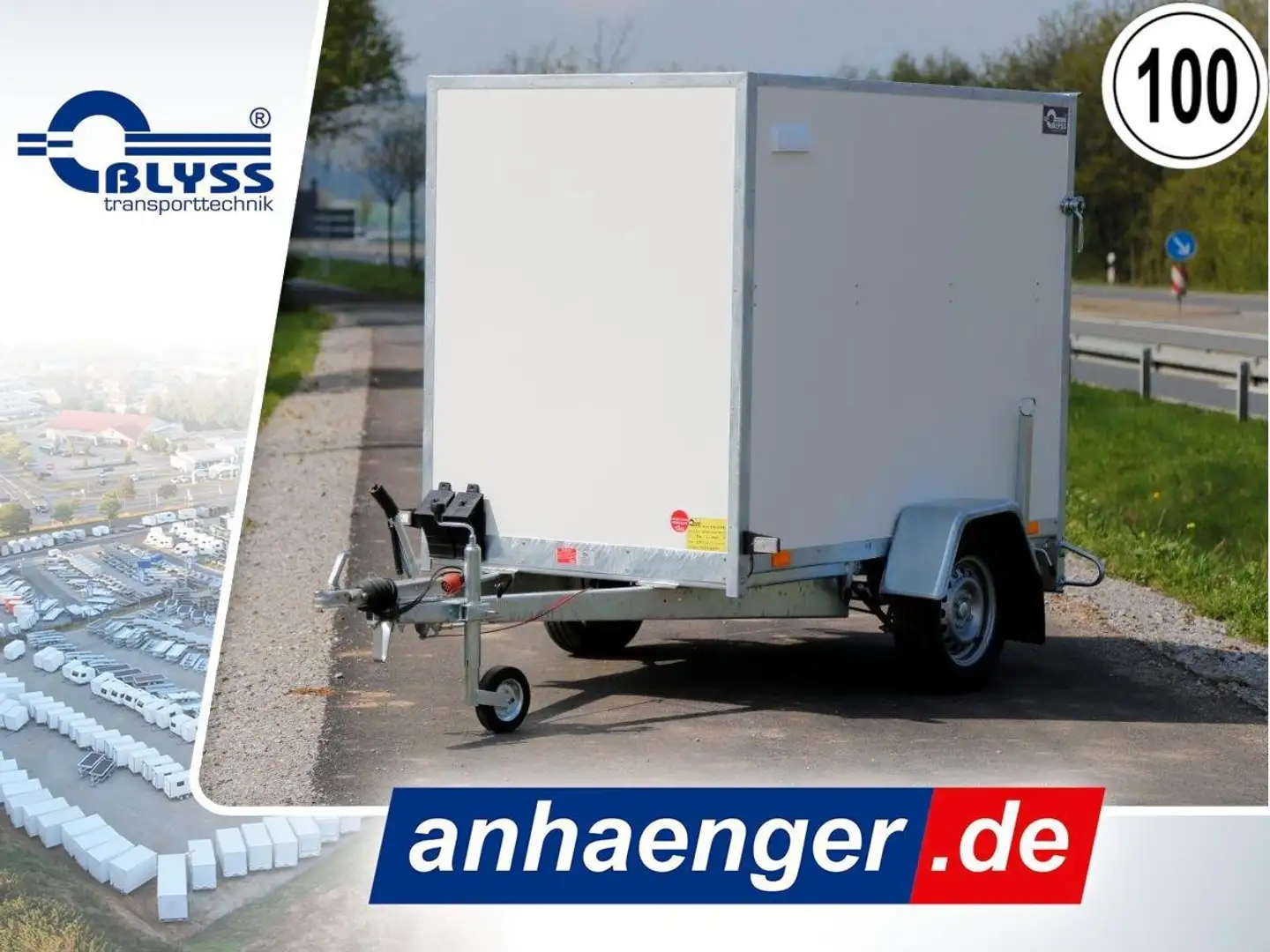 Blyss Kofferanhänger 204x115x150 cm, 750 kg, gebremst - 1