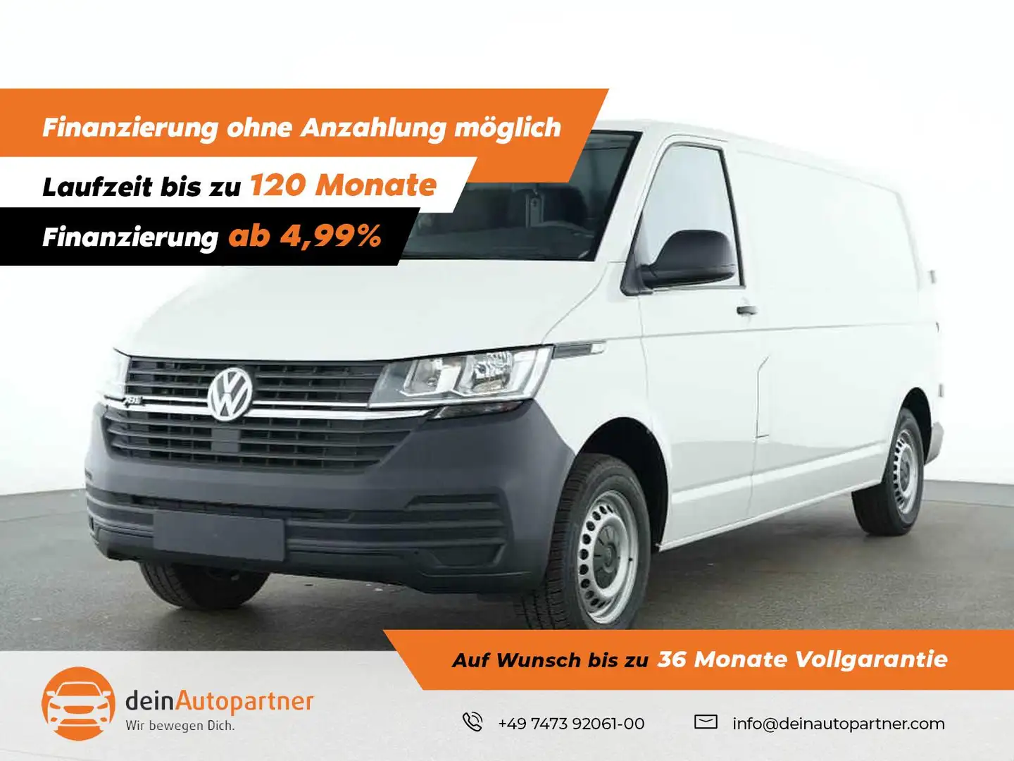 Volkswagen T6.1 Transporter T6.1 Transporter  ABT e-Kasten DSG KLIMA/PDC/FLÜGE Weiß - 1