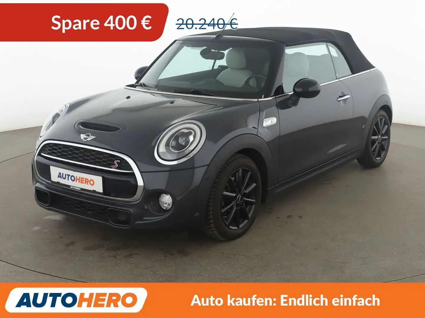 MINI Cooper S Cabrio Cooper S Aut.*NAV*LED*TEMPO*CAM*PDC*SHZ*BLUETOOTH Grau - 1