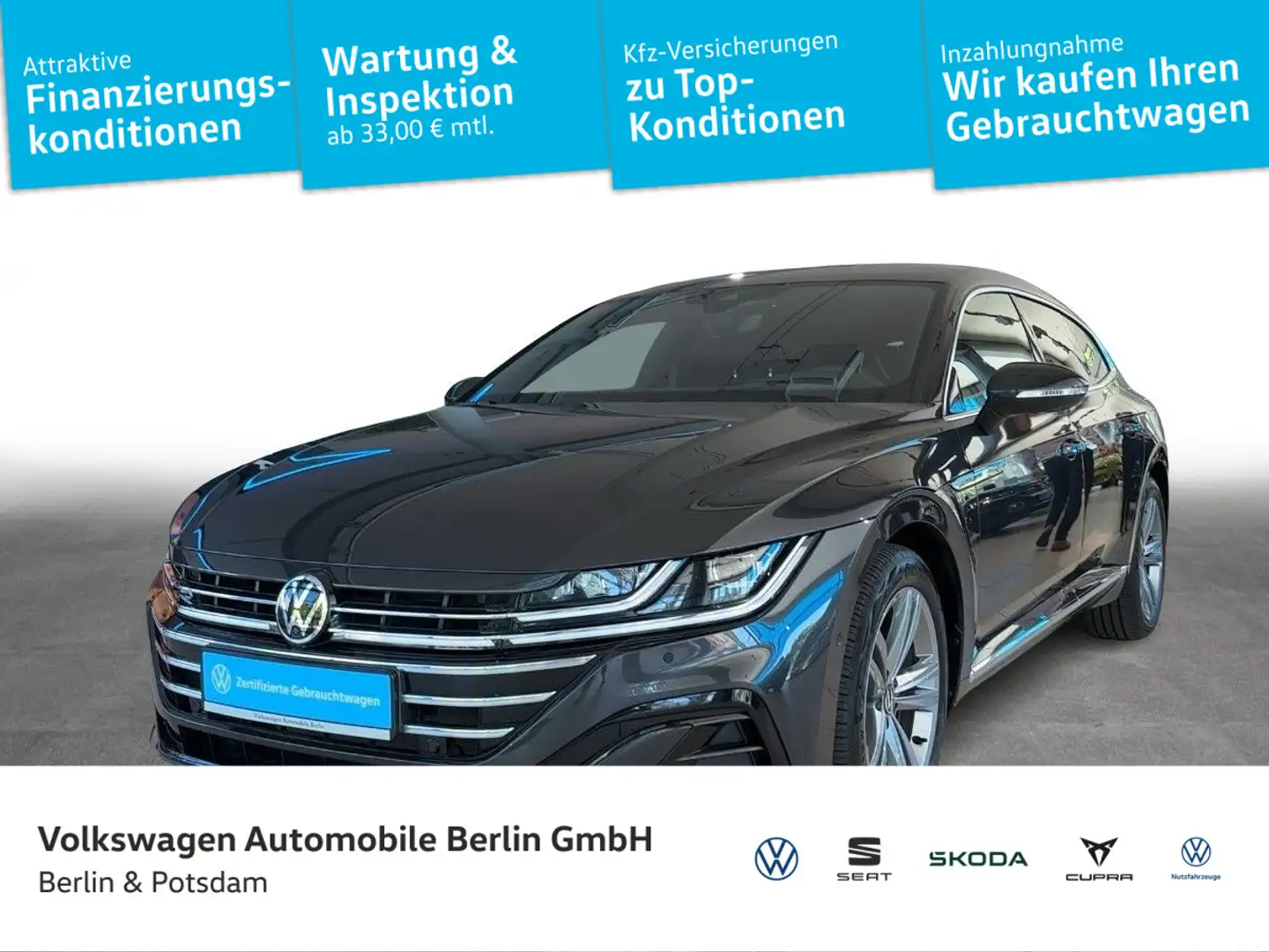 Volkswagen Arteon 2.0 TDI R-Line DSG Navi LE Gris - 1