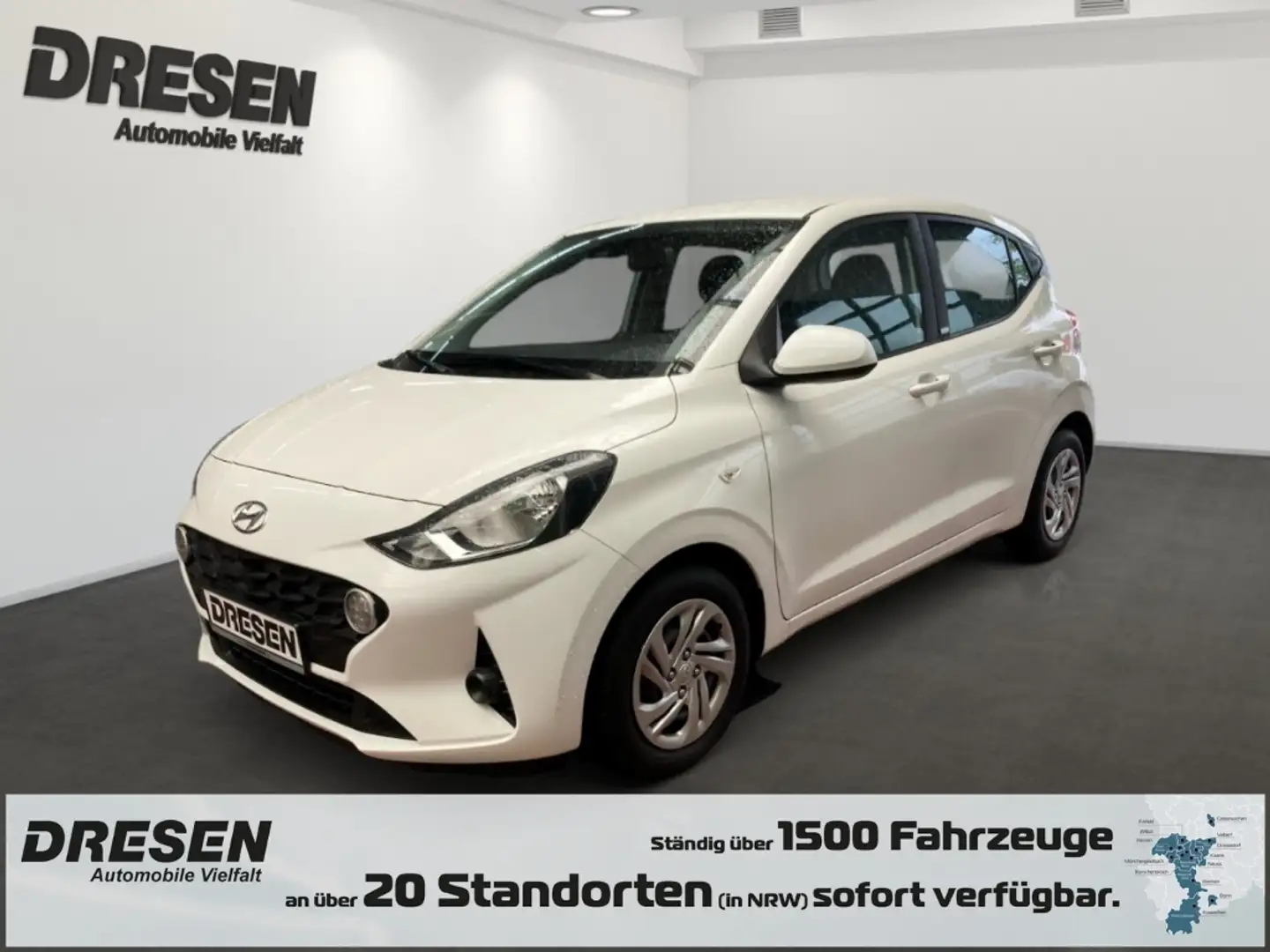 Hyundai i10 1.0 Select Klimaanlage PDC Tempomat Bluetooth Biały - 1