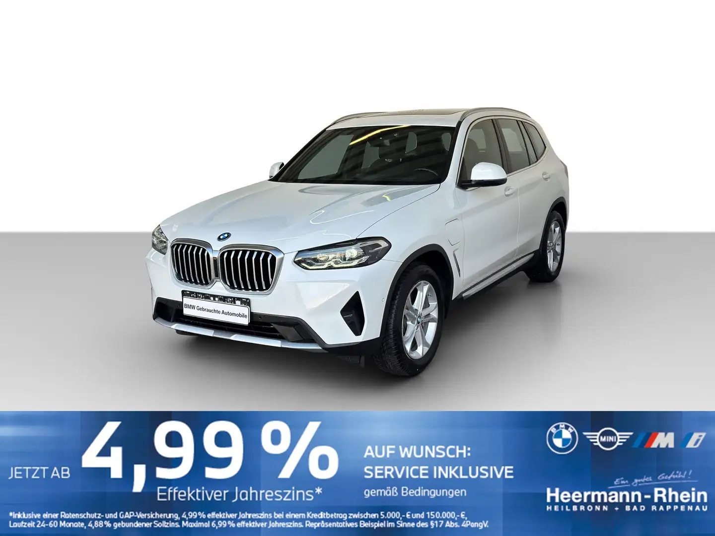 BMW X3 xDrive30e Navi.LED.HUD.GSD.DriveAss.Sportsz. Weiß - 2