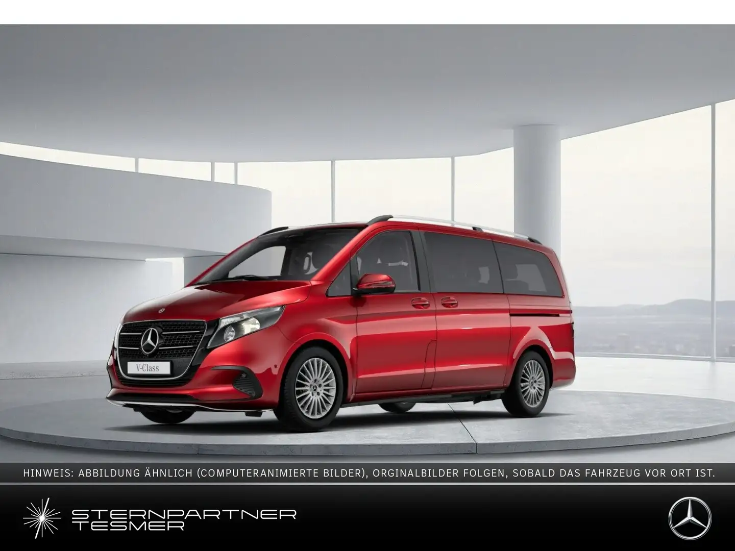 Mercedes-Benz V 220 d, LANG - AHK! DISTRONIC! CAR-PLAY! 8 S.! Rosso - 1