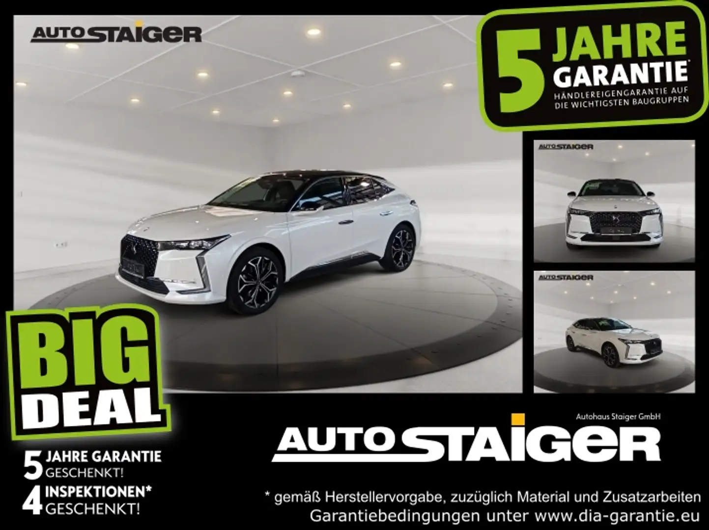 DS Automobiles DS 4 DS4 225 S&S E-Tense Rivoli AHK+SD+SHZ+2xKlima Weiß - 1