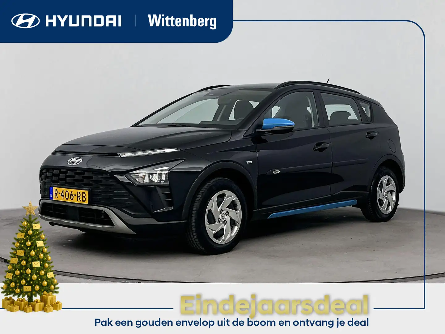 Hyundai BAYON 1.0 T-GDI i-Motion | Lage km-stand! | Cruise contr Zwart - 1