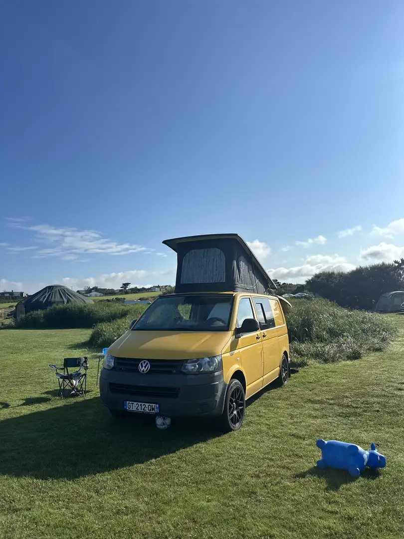 Volkswagen T5 converted Jaune - 2