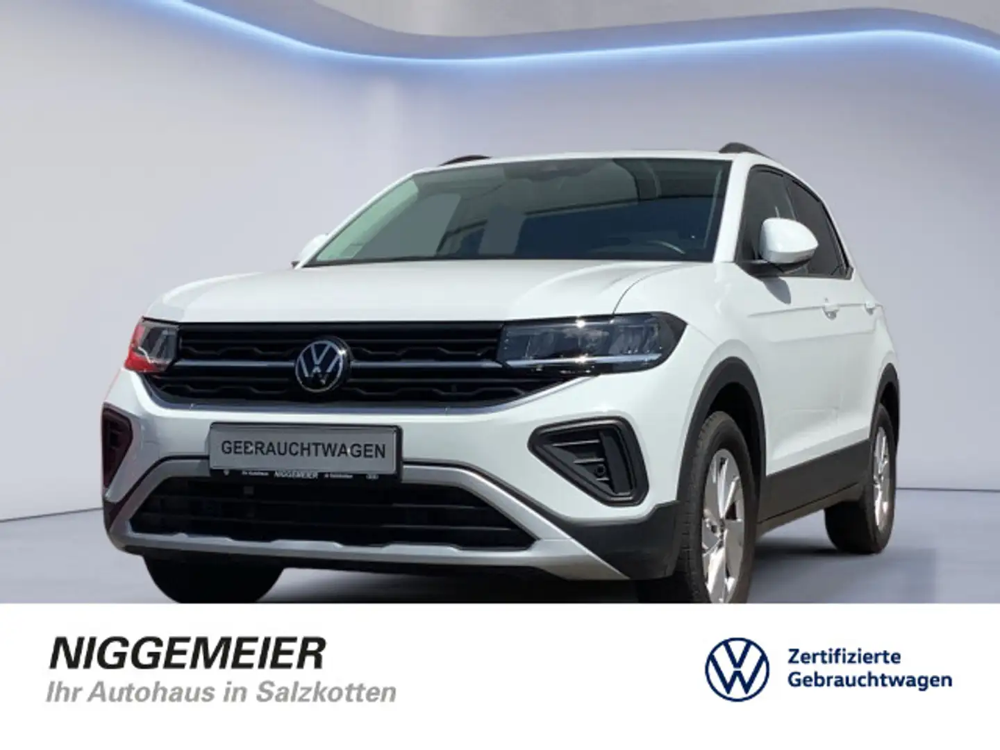 Volkswagen T-Cross 1.0TSI LIFE LED+PARKPILOT+APP-CONNECT Blanc - 1