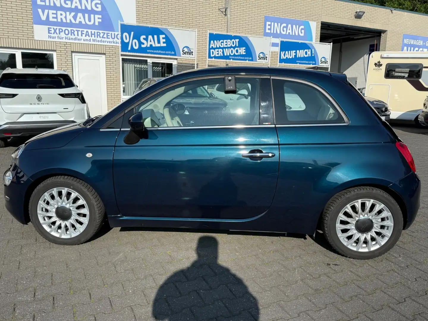 Fiat 500 TwinAir*Panorama*UConnect*Tempomat* Blauw - 2