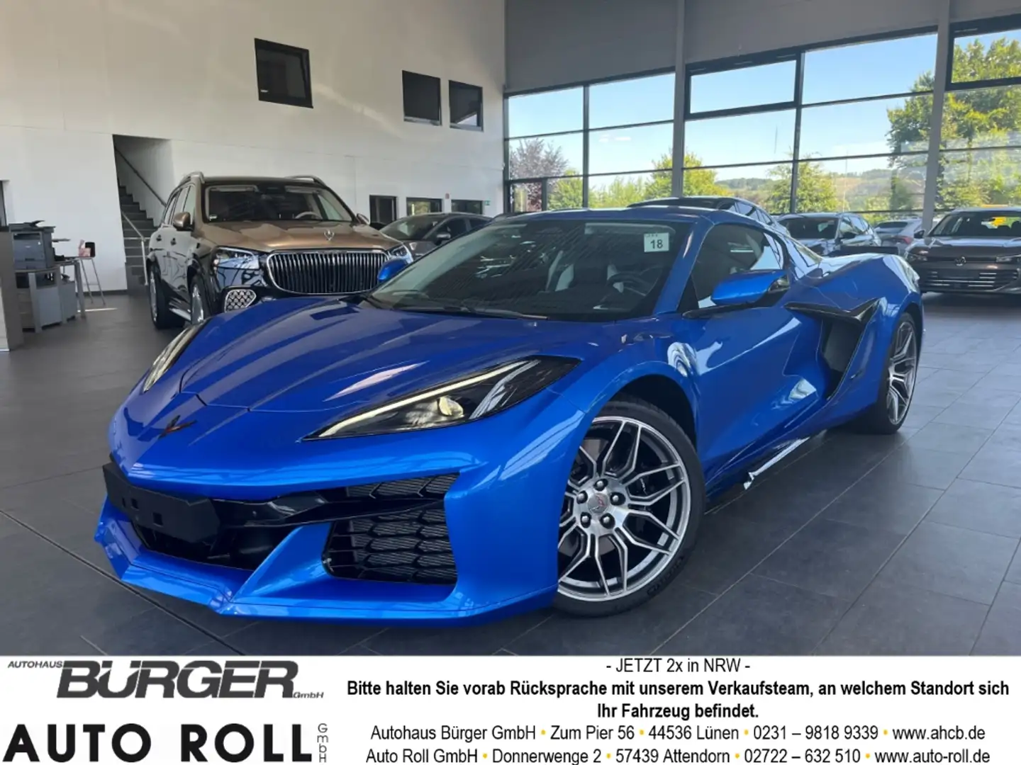 Corvette Z06 Coupe Luftfederung Leder Bose Carbon Digitales Coc Blue - 1