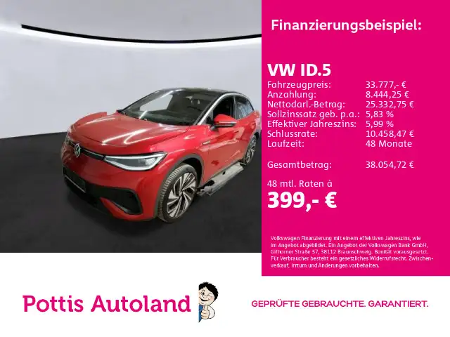 Volkswagen ID.5 PRO PERFORMANCE AHK NAVI IQ.LIGHT KAMERA