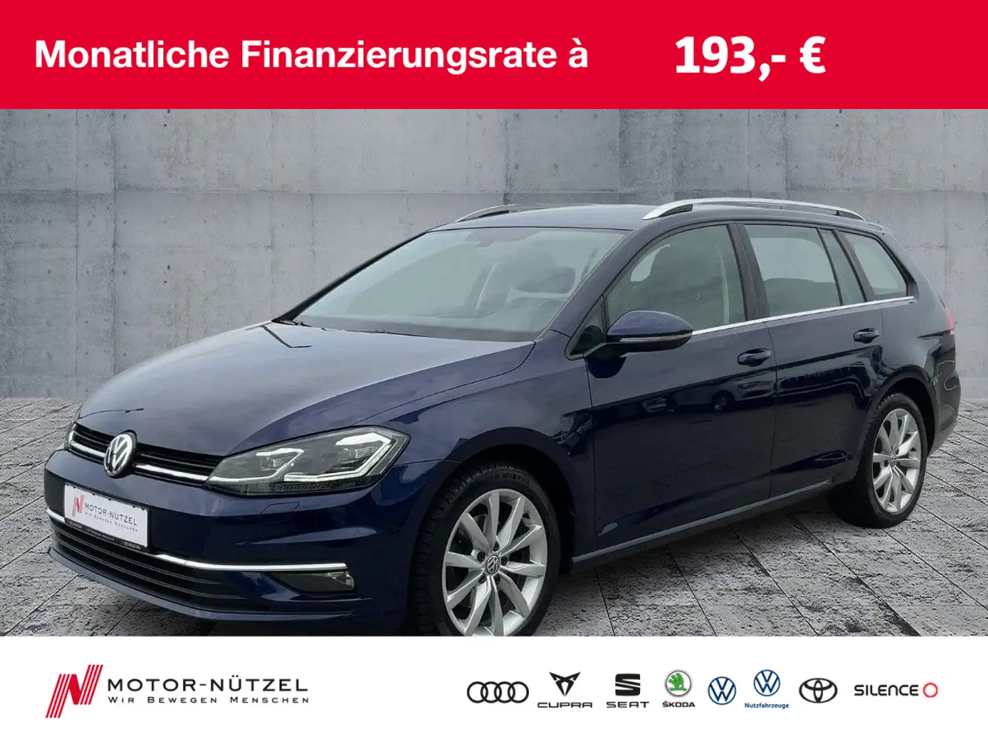 Volkswagen Golf Variant Golf VII Variant 1.5TSI HIGHLINE LED+ACC+NAV+SHZ Blau - 1