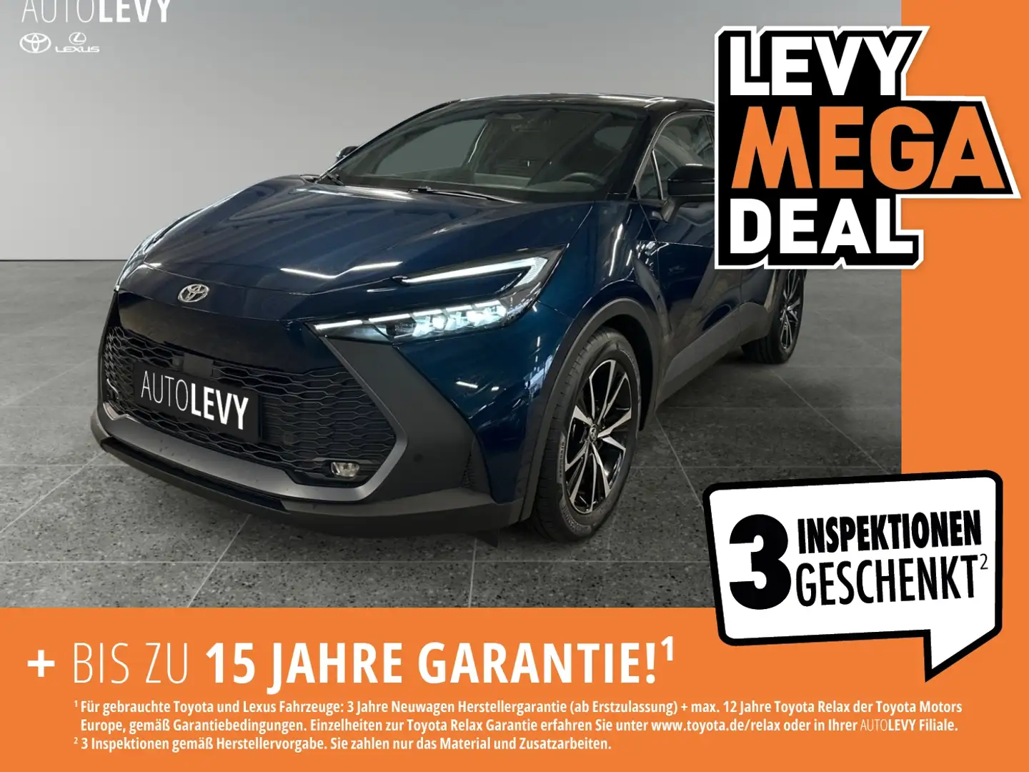 Toyota C-HR 1.8 Teamplayer Technik+Kamera+CarPlay+Navi+ Blau - 1