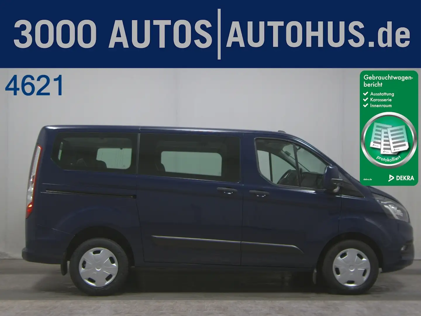Ford Transit Custom 2.0 TDCi Trend 8-Sitze Navi PDC Blau - 1