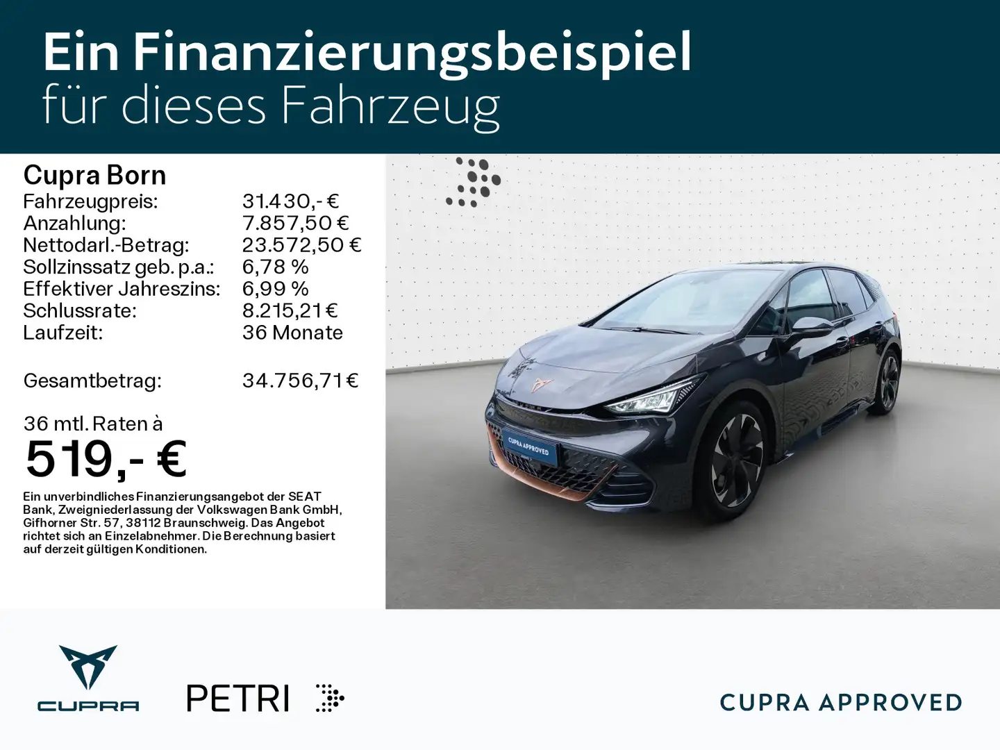 CUPRA Born *NAVI*360*SHZ*ACC*LED*Privacy*Keyless* Grau - 2