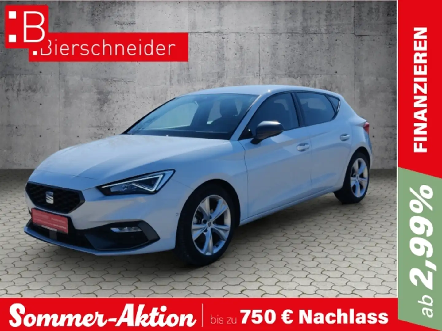 SEAT Leon 1.5 TSI DSG FR NAVI LED KAMERA ACC SHZ GRA Weiß - 1