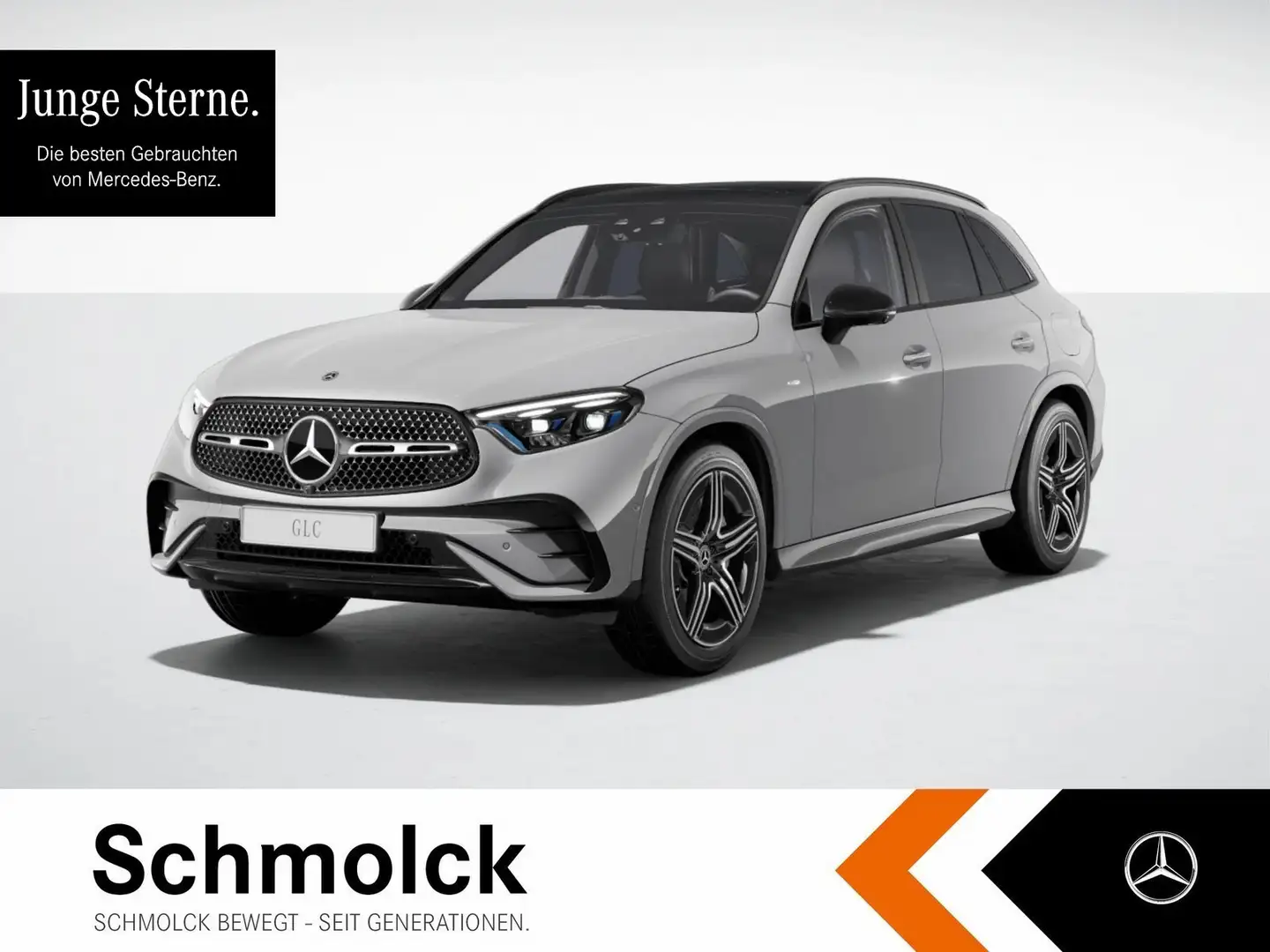 Mercedes-Benz GLC 300 e 4M AMG+9G+DIGI+PANO+AHK+KYLS+DSTR+MEMO Gris - 1