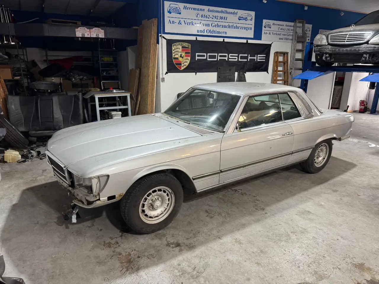 Mercedes-Benz 350 SLC Schlachtfahrzeug K-Jetronik C107, foto 1