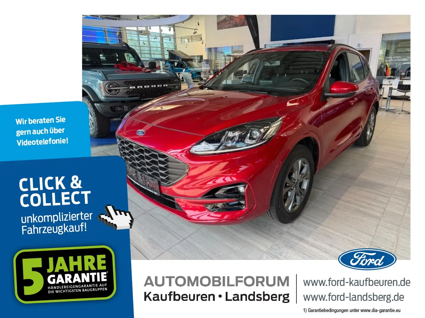 Ford Kuga 2.5 Duratec PHEV ST-Line Navi SHZ el.AHK ACC Rouge - 1