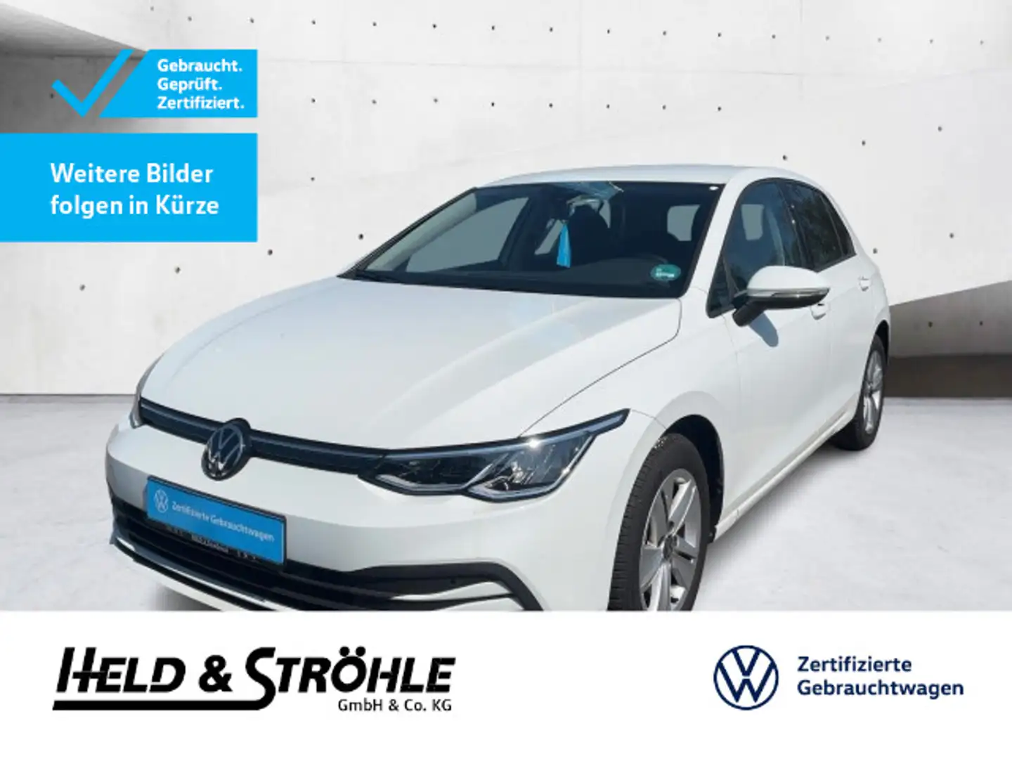 Volkswagen Golf 8 Life 1.5 TSI LED NAV PDC SHZ APP DAB+ White - 1