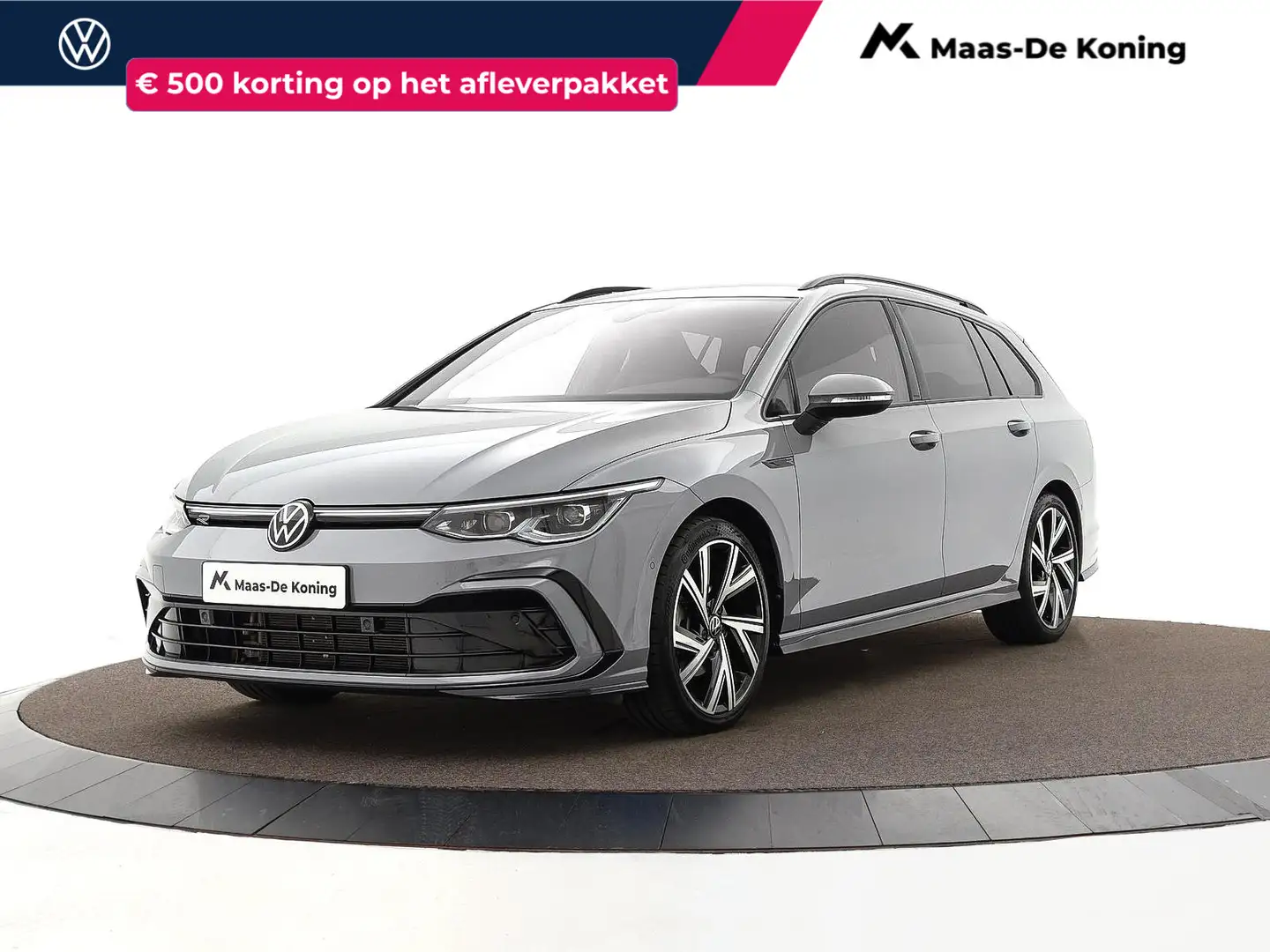 Volkswagen Golf Variant 1.5 TSI 130pk R-Line · Camera · LED Matrix · Zwart Grijs - 1
