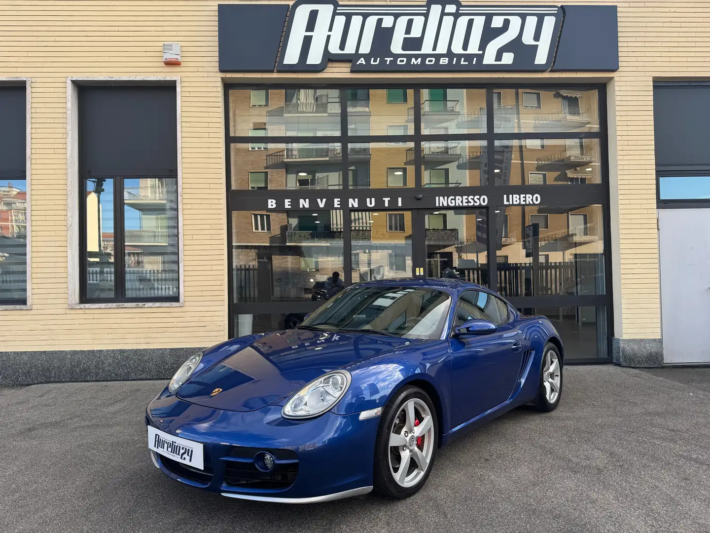 Porsche Cayman Cayman 3.4 S SPORT CHRONO MANUALE Blauw - 2