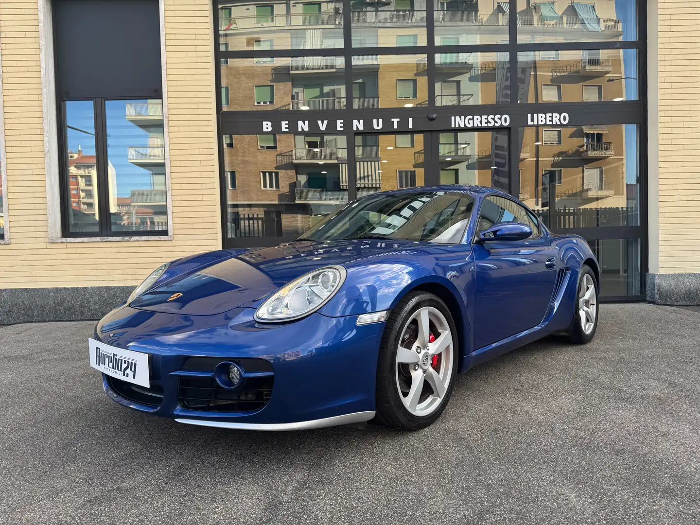 Porsche Cayman Cayman 3.4 S SPORT CHRONO MANUALE Blauw - 1