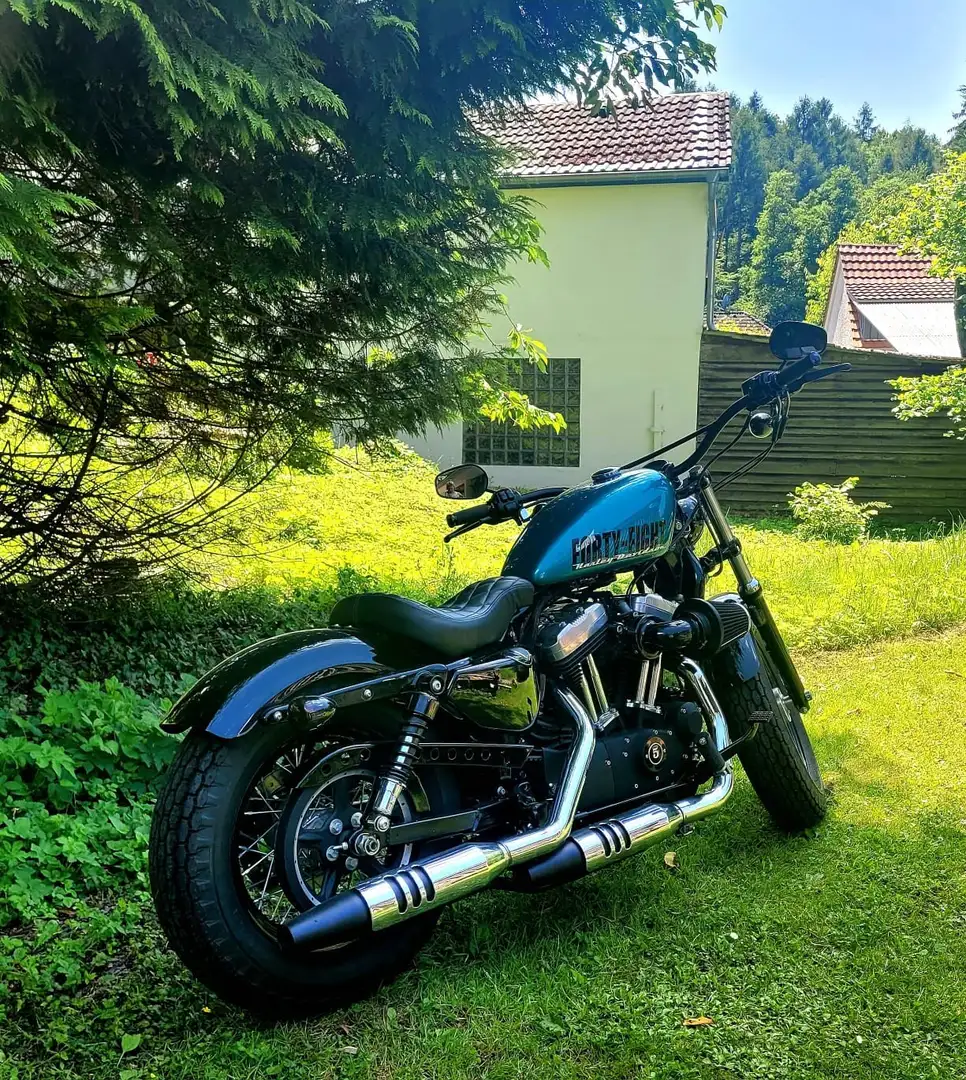 Harley-Davidson Sportster Forty Eight Niebieski - 1