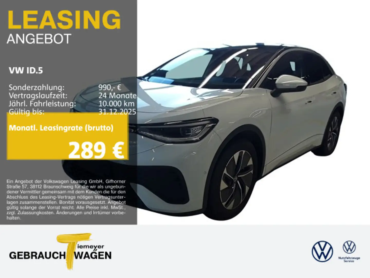 Volkswagen ID.5 PRO PANO HARMAN HuD MATRIX WÄRMEP. Weiß - 1