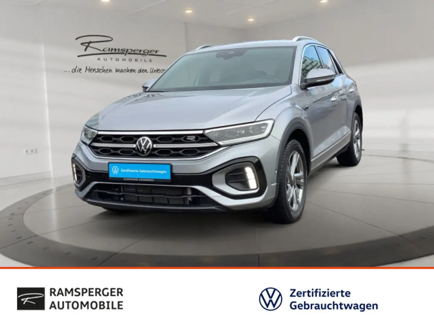 Volkswagen T-Roc 2.0 TSI DSG R-Line 4M. AHK Matrix Navi Kam Silber - 1