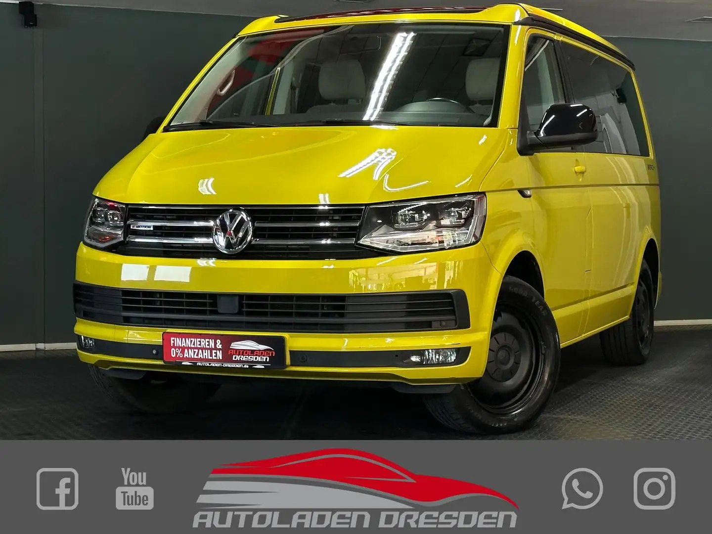 Volkswagen T6 California 2.0TDI 4M BEACH SHZ#SH#LED#ACC#CAM Yellow - 1