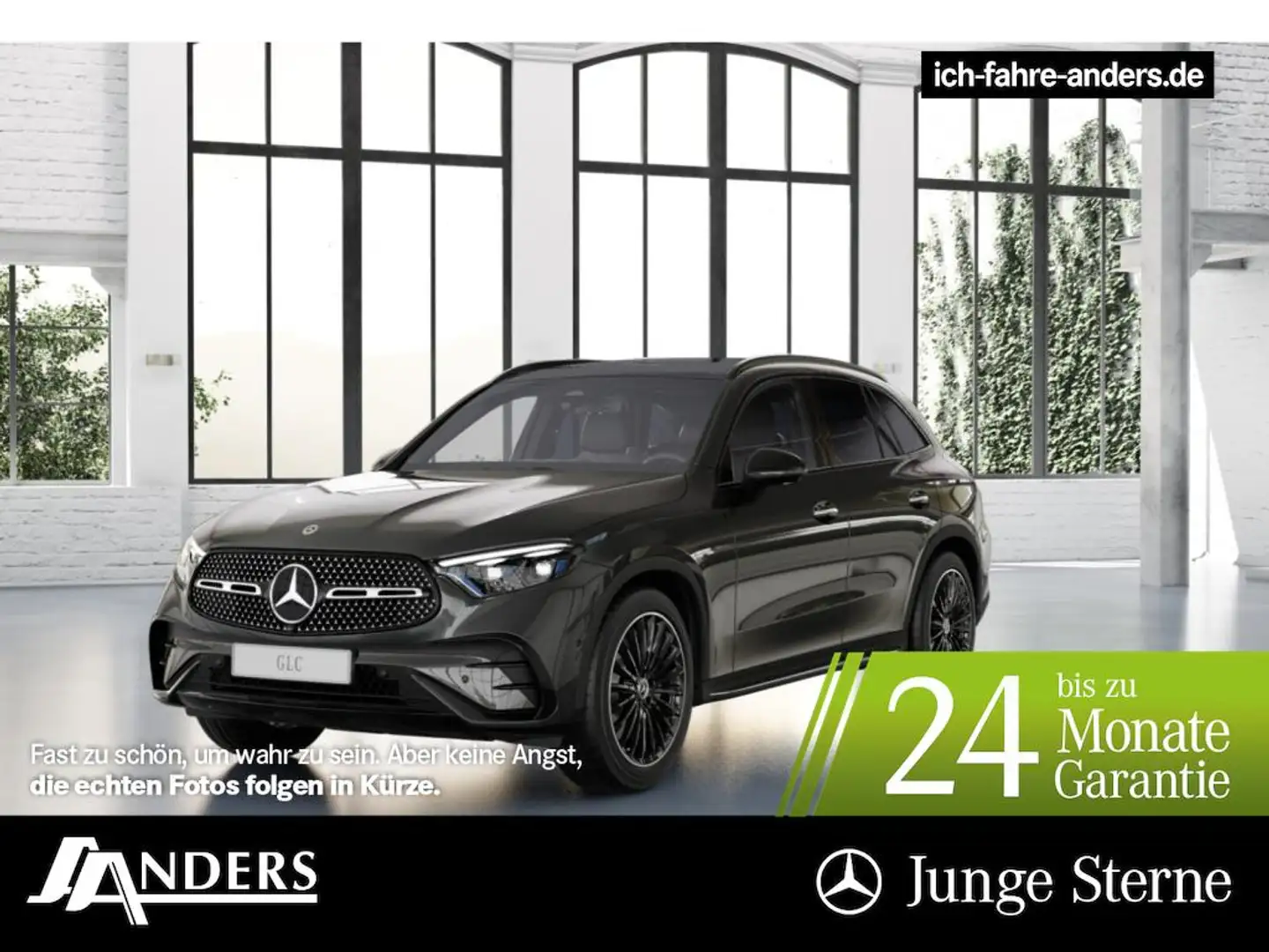 Mercedes-Benz GLC 220 d 4M AMG PREMIUM+Distr+AHK+Pano+Sitzkli Gris - 1