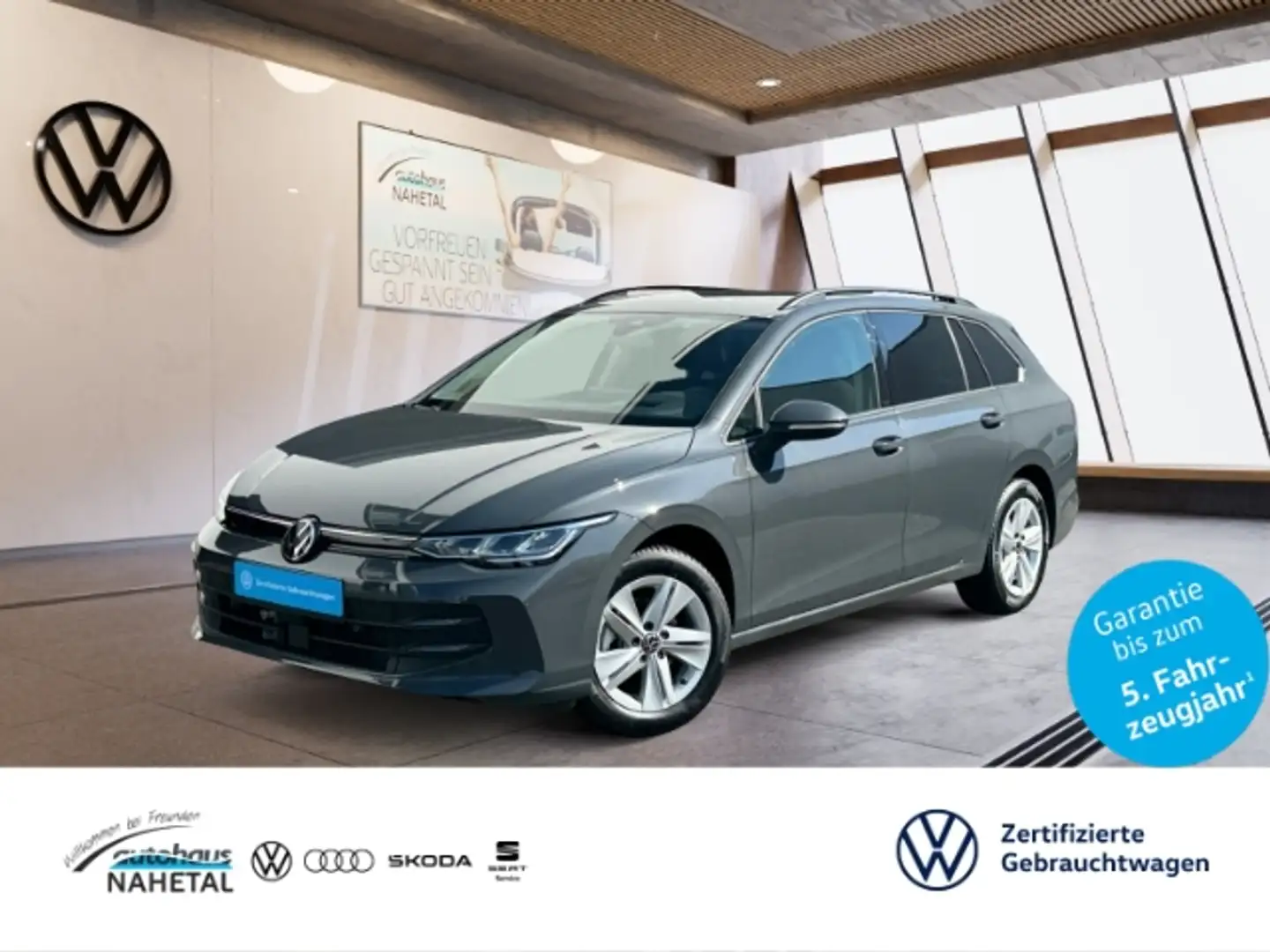 Volkswagen Golf Variant 1.5TSI Life LED NAVI AHK HEADUP ACC TRAVEL ASS. 3Z Gris - 1