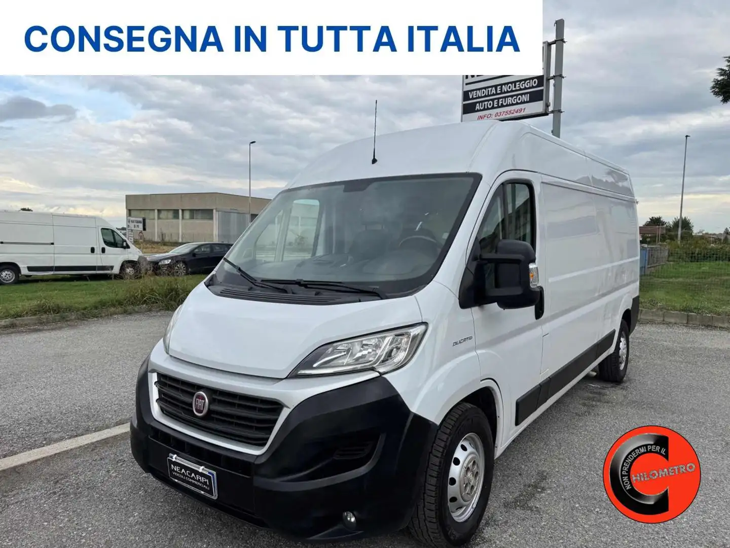 Fiat Ducato 2.3 MJT 150 CV MAXI 35(PL-TM L3H2)SENSORI-FURGONE- Bianco - 1