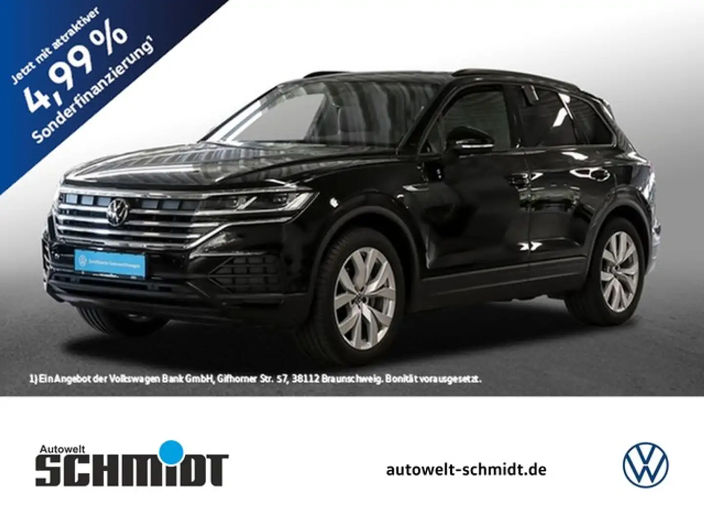 Volkswagen Touareg TDi AHK Luftf 20Zoll Side-Assist Anschlußgarant... Schwarz - 1