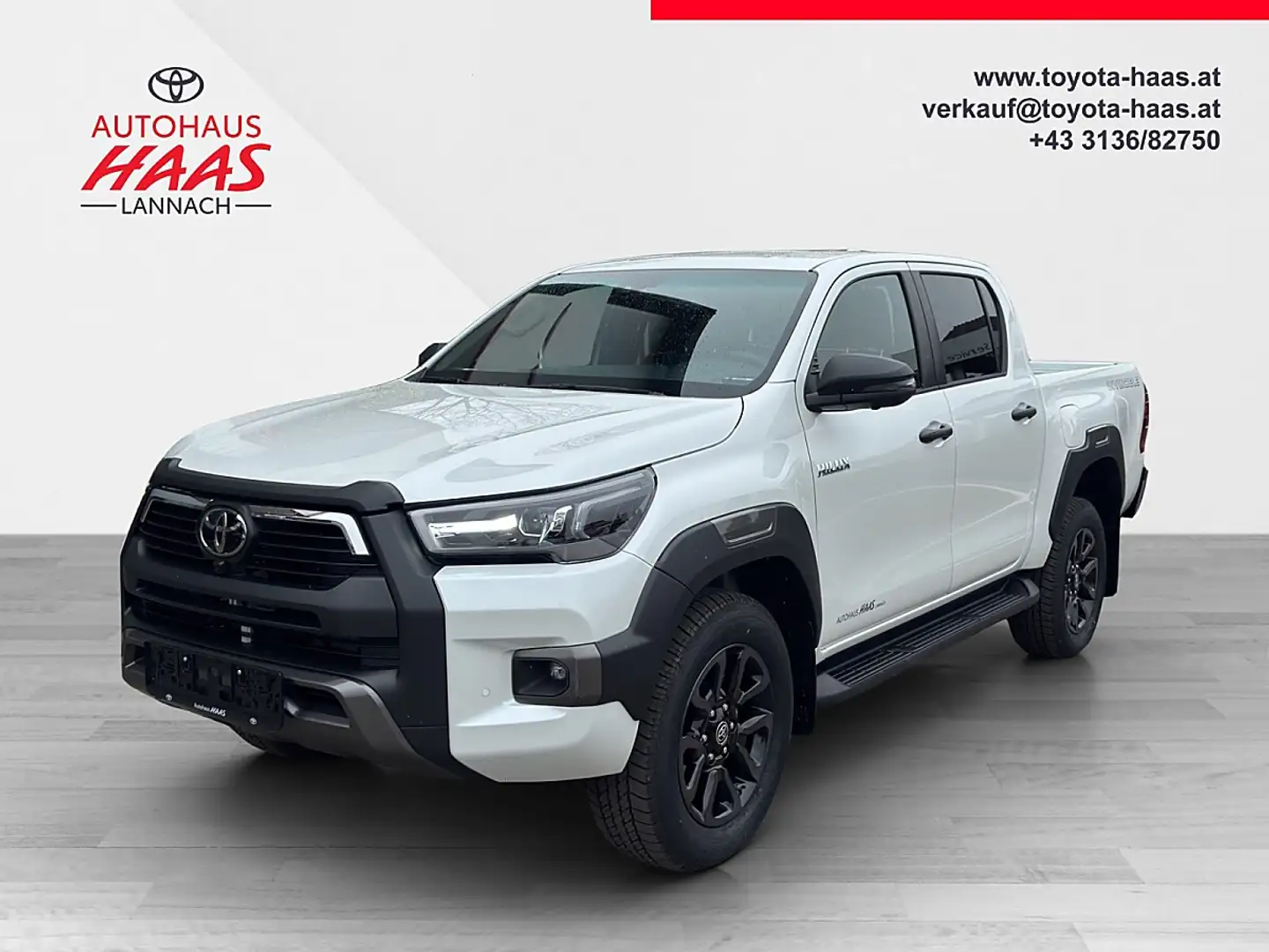 Toyota Hilux DK Invincible 4WD 2,8 D-4D MHEV Aut. Weiß - 1