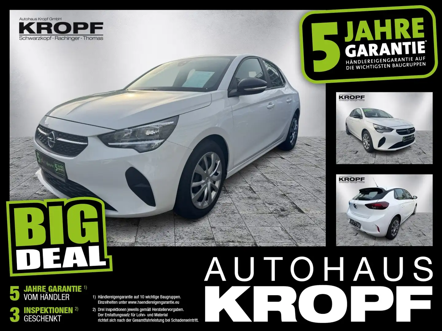 Opel Corsa F 1.2T Edition Fin. ab 2,99% PDC+SHZ+Klima Blanc - 1