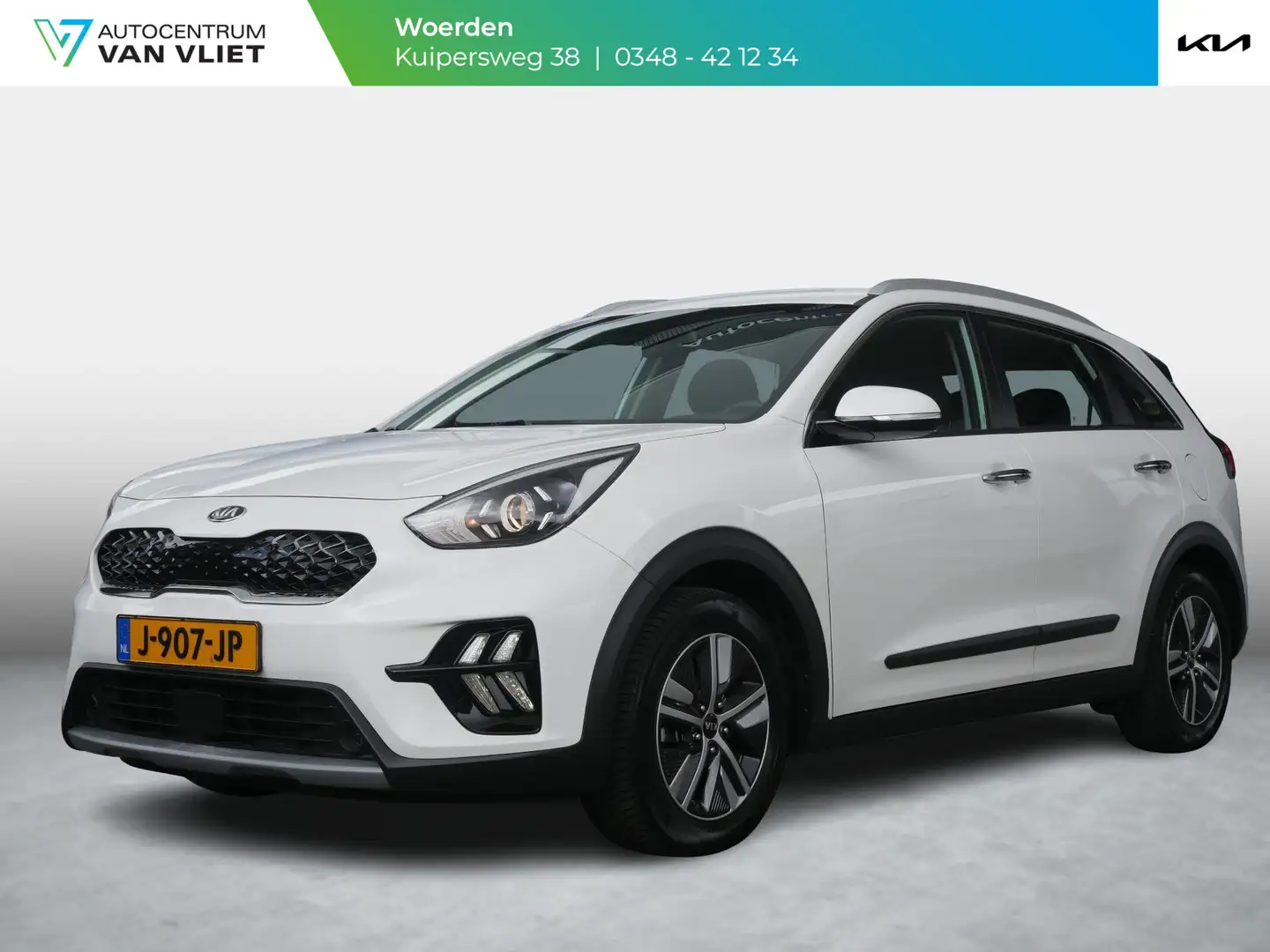 Kia Niro 1.6 GDi Hybrid DynamicLine | Trekhaak | Clima | Cr Weiß - 1