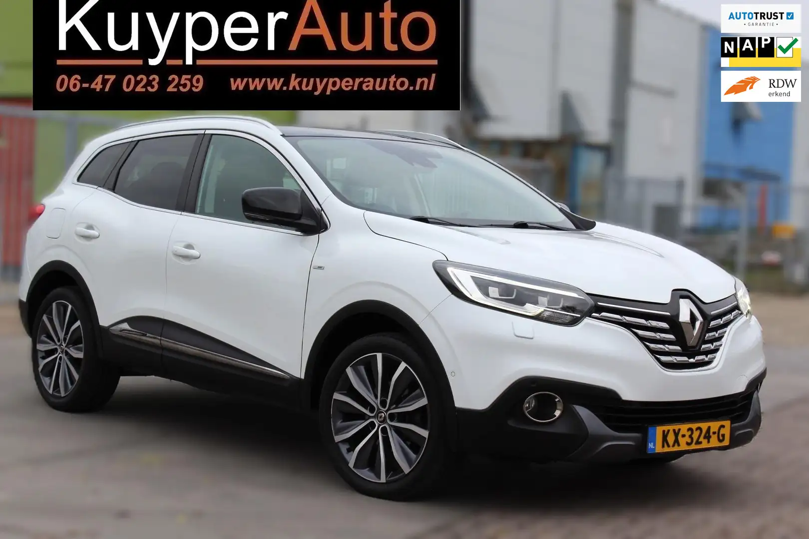 Renault Kadjar 1.2 TCe Bose automaat nap panorama dak vol opties Wit - 1