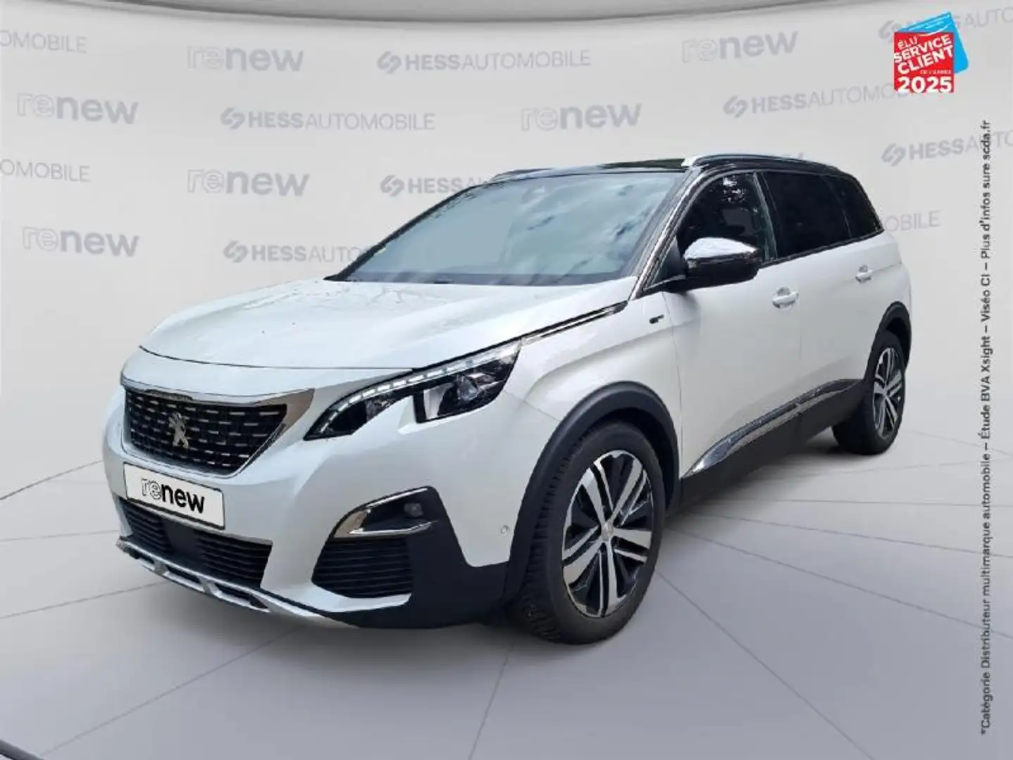 Peugeot 5008 2.0 BlueHDi 180ch GT S/S EAT6 Sieges chauf/cuir GP Blanc - 1