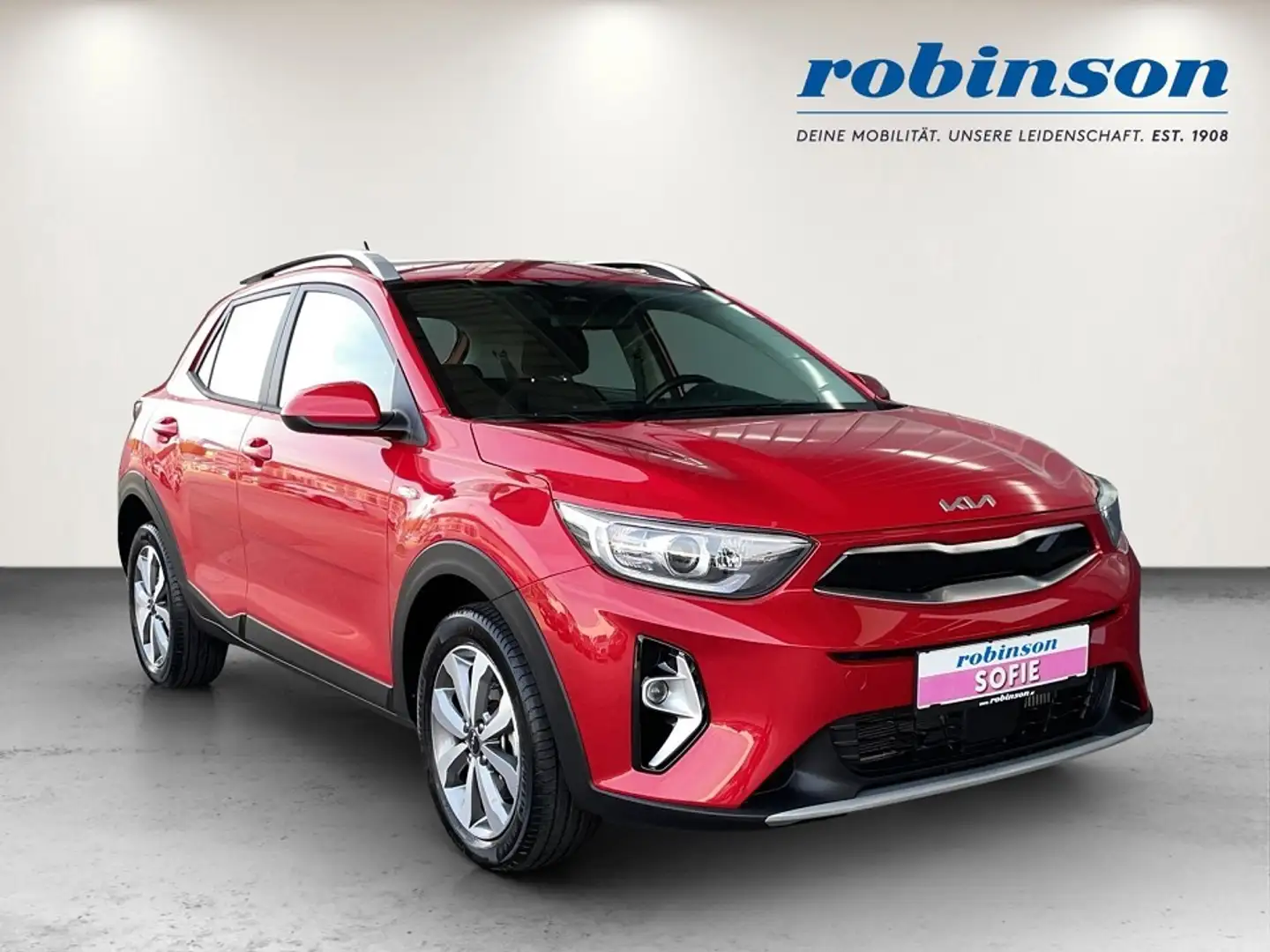 Kia Stonic 1,0 TGDI GPF ISG Silber Rot - 1