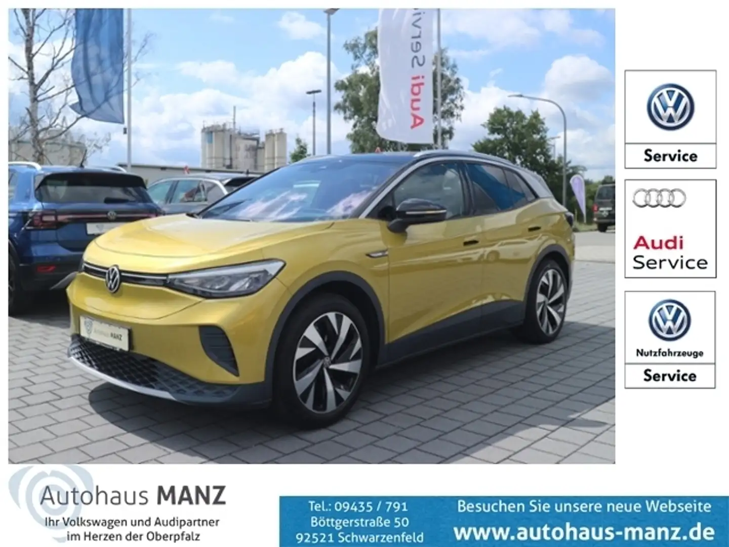 Volkswagen ID.4 Pro Performance 150 kW First KLIMA LED NAVI ALU Jaune - 1