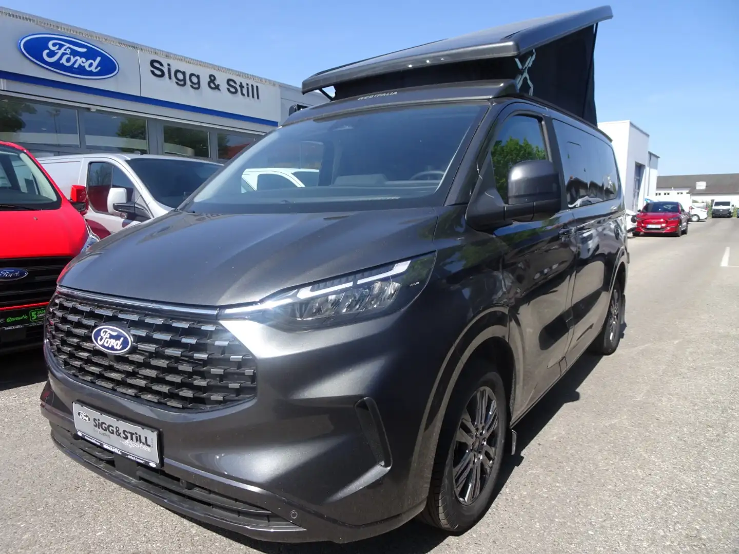 Ford Nugget Titanium 320 L1 Aufstelldach KLIMAAUT*SHZ Grijs - 2