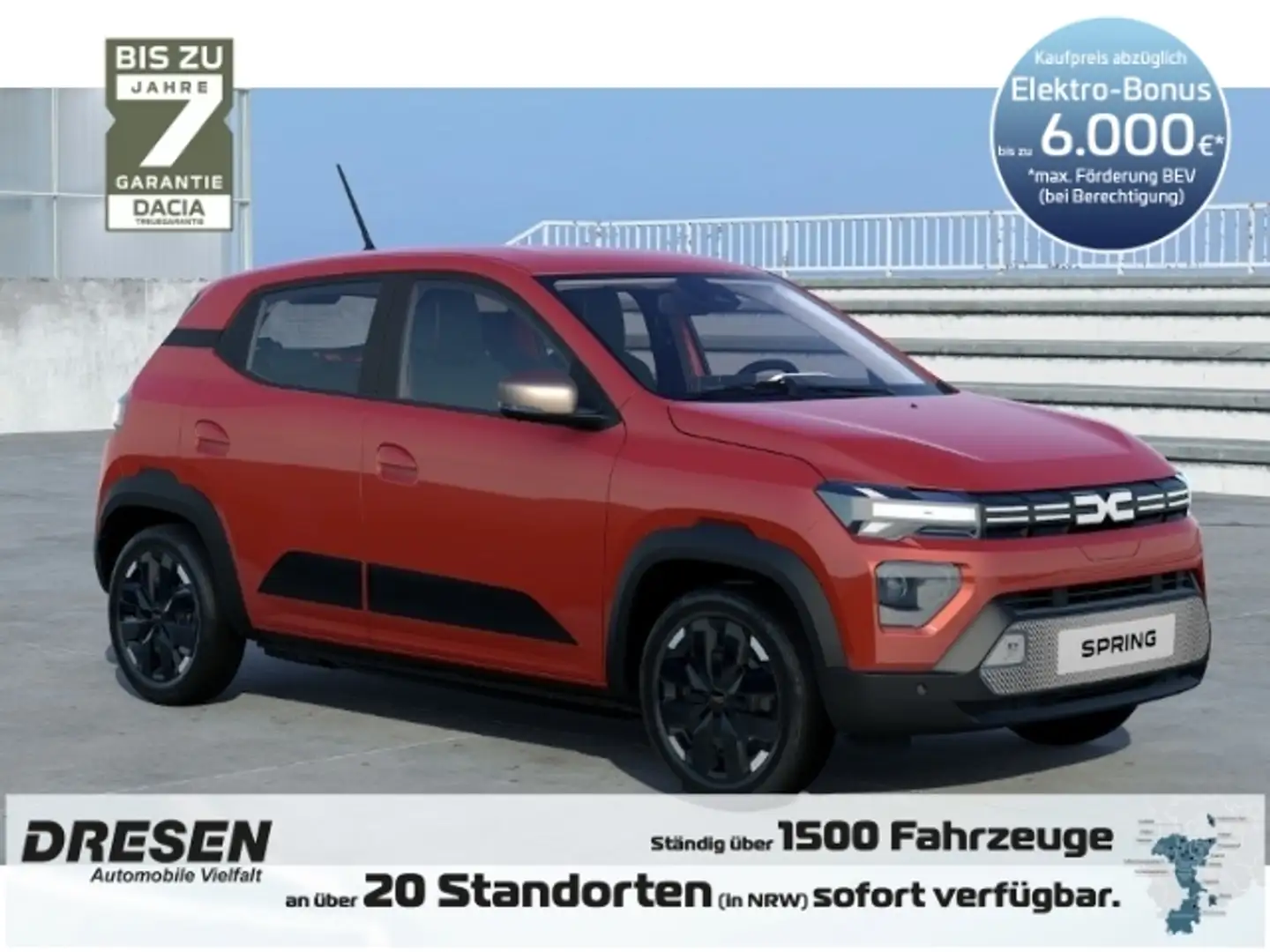 Dacia Spring Extreme 100 *BESTELLFAHRZEUG* City-Paket*Power-Pak Rot - 1