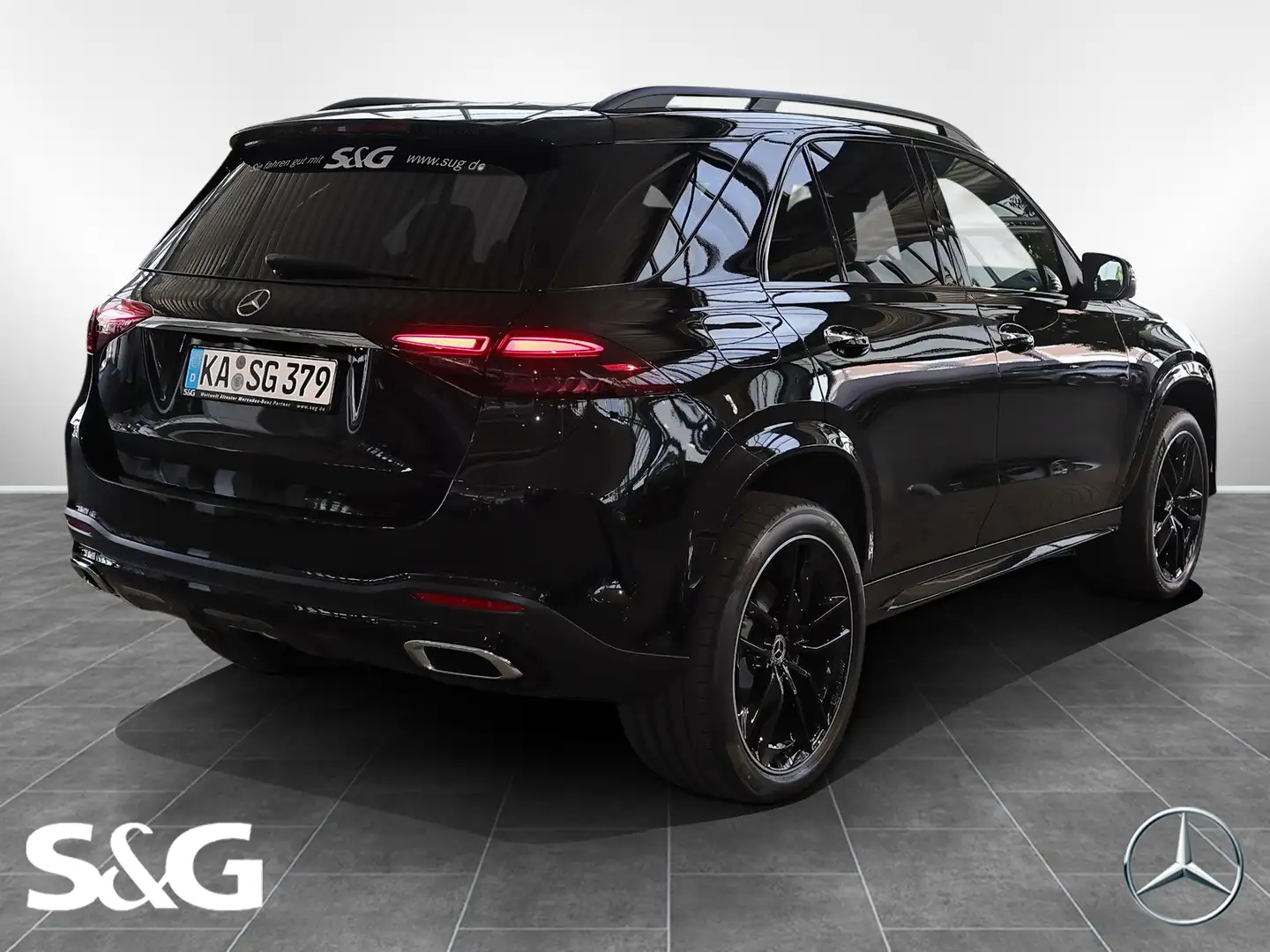 Mercedes-Benz GLE 300 d 4M AMG MBUX+360°+AHK+M-LED+Pano+Distro Schwarz - 2
